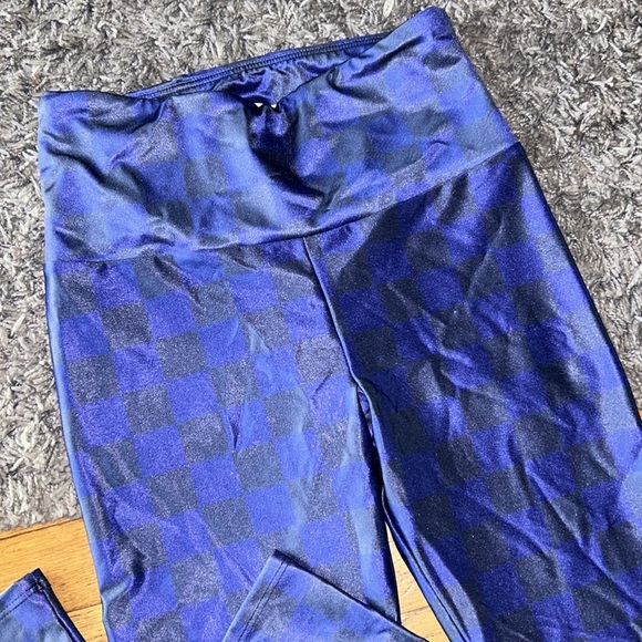 Goldsheep CLASSIC NAVY BLUE CHECK LEGGING Size Small - Picture 5 of 10